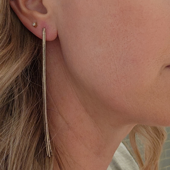 🌲 Silver earrings - Picture 3 of 3